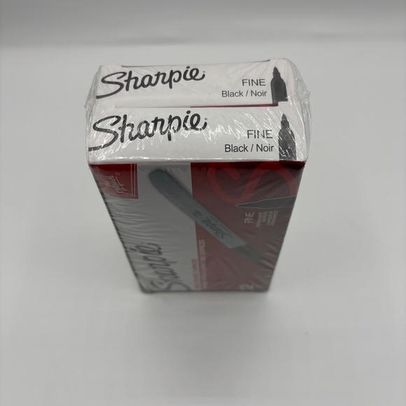Sharpie Permanent Markers, Fine Point, Black, 2 Pack (12-Count each) - Picture 4 of 4